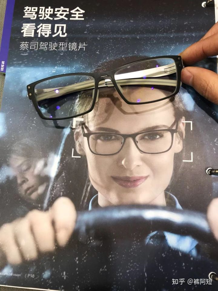 视力眩光对比图,眩光夜间视力差