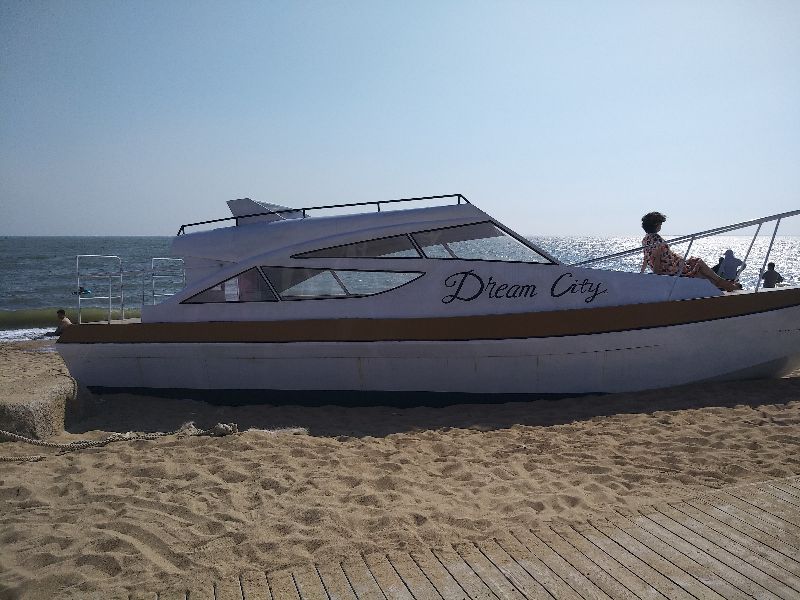 圣托里尼海边,盘锦金帛滩海滨浴场