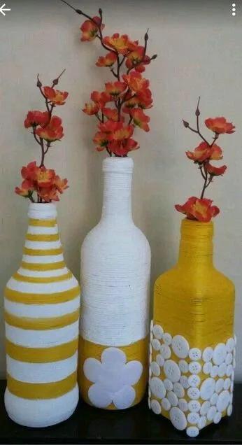 废旧玻璃瓶改造手工教程,废弃的瓶子再也不要扔了手工制作