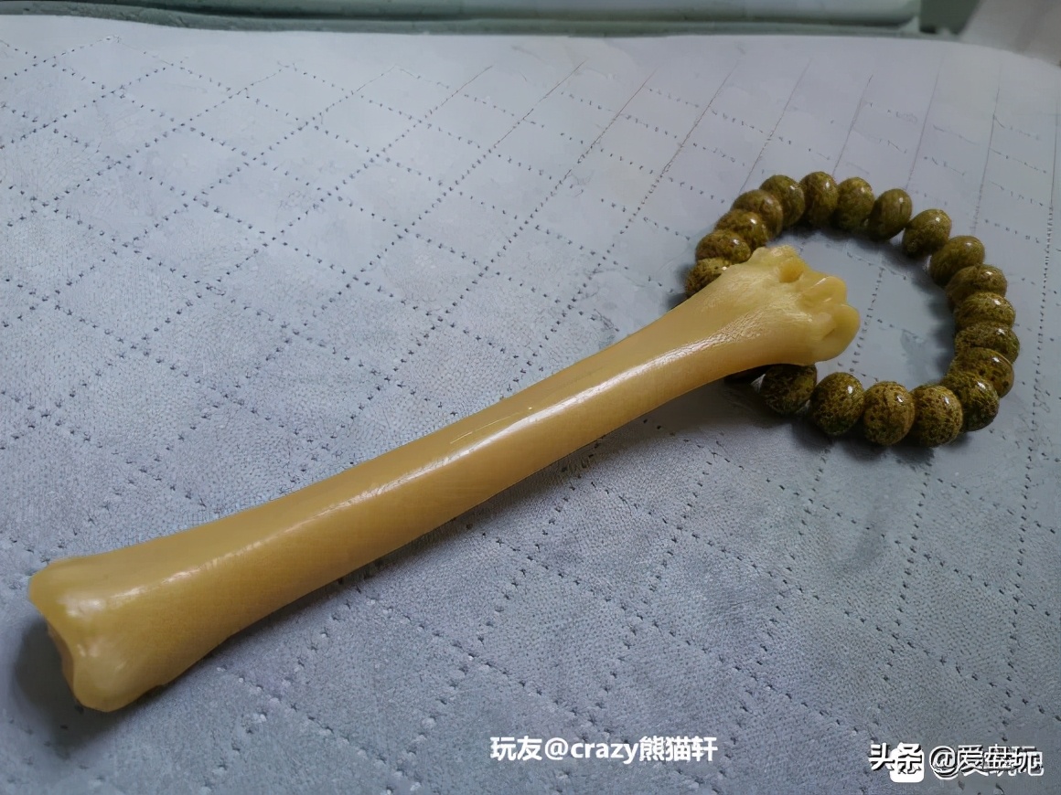 玉化骨头怎么盘,随便盘的手串