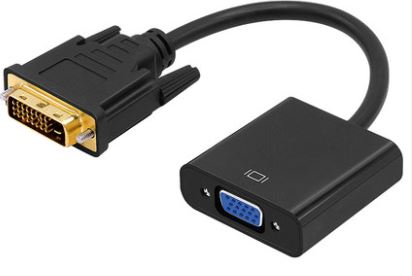 电脑dvi转vga接口怎么接,dvi转vga用线还是转换头