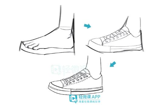 动漫画鞋子教程,动漫鞋子怎么画背面