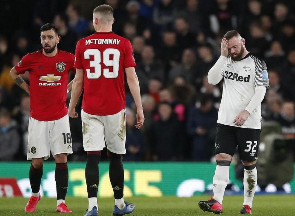 曼联客场3-0德比郡进八强,德比郡对曼联鲁尼个人表现集锦