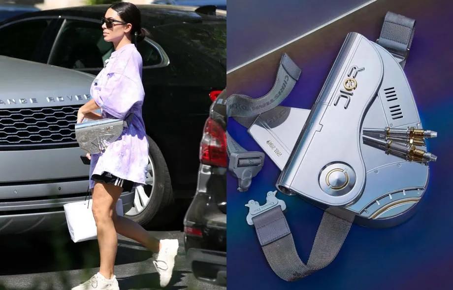 带银边的奢侈品包包,金卡戴珊奢侈品