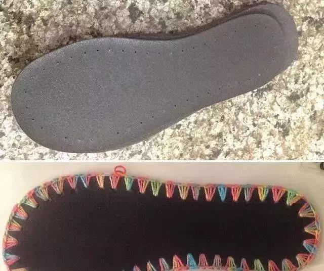 夏天钩的凉鞋,钩一款金鱼休闲凉鞋