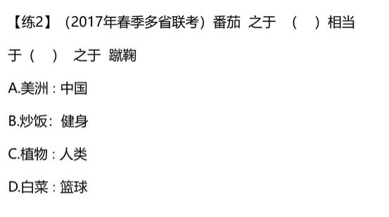 类比推理的五个关系,类比推理的常识积累