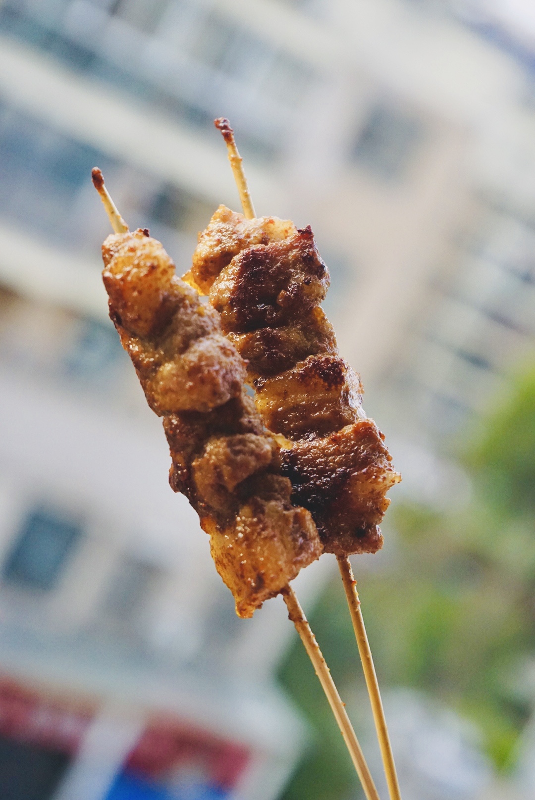 平底锅大串五花肉做法,烧烤味的香酥五花肉超简单