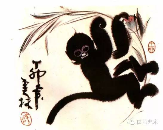 韩美林作品猴,韩美林画猴子视频教程