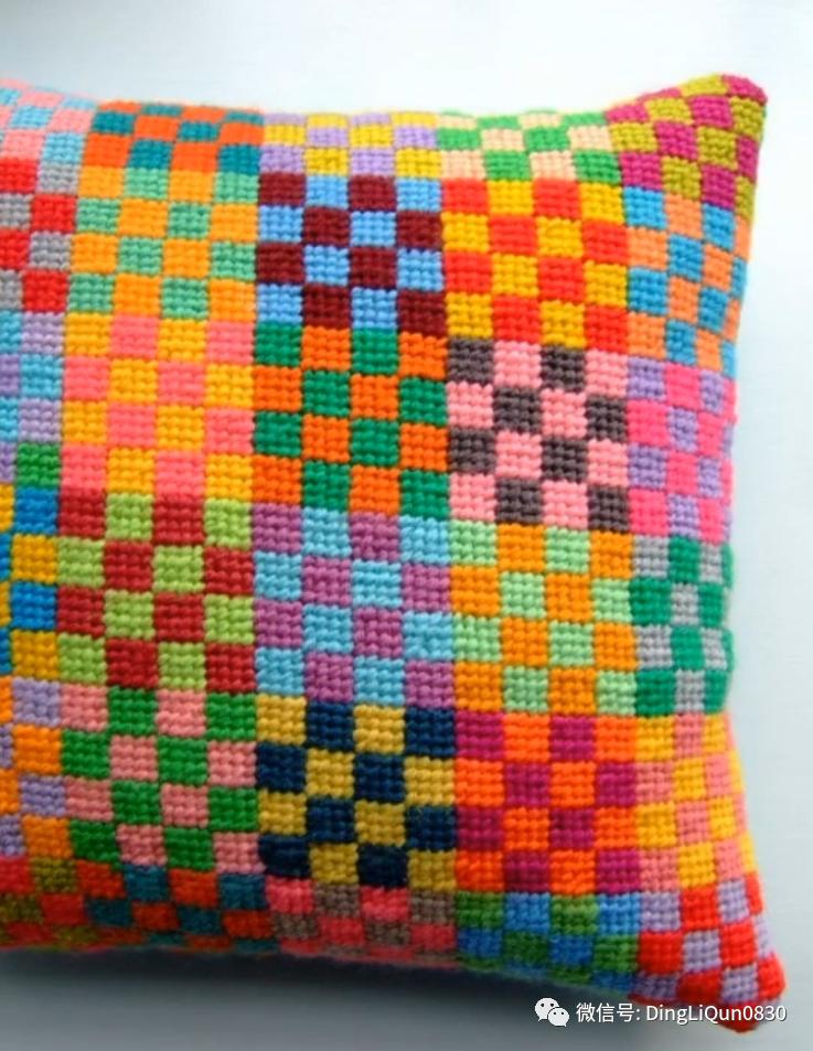 绣好的十字绣抱枕,十字绣新款圆形抱枕图案大全