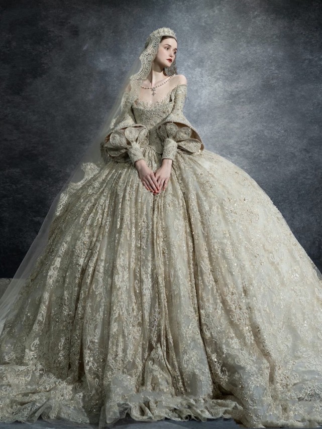 欧式婚纱美人图,欧式奢华婚纱图片