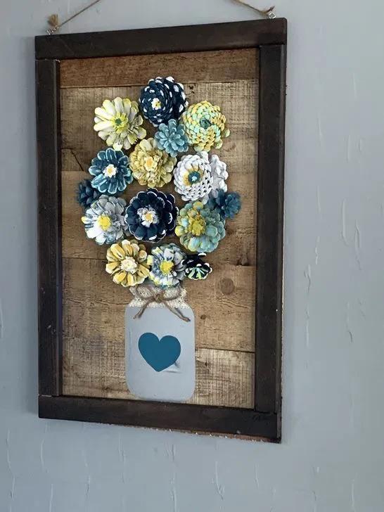 关于神奇的大自然的手工制作,100种松塔手工制作欣赏