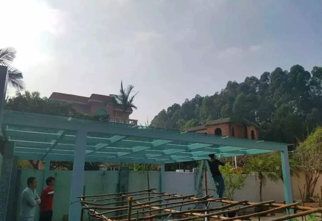 钢结构雨棚施工图纸,钢结构玻璃雨棚施工方案