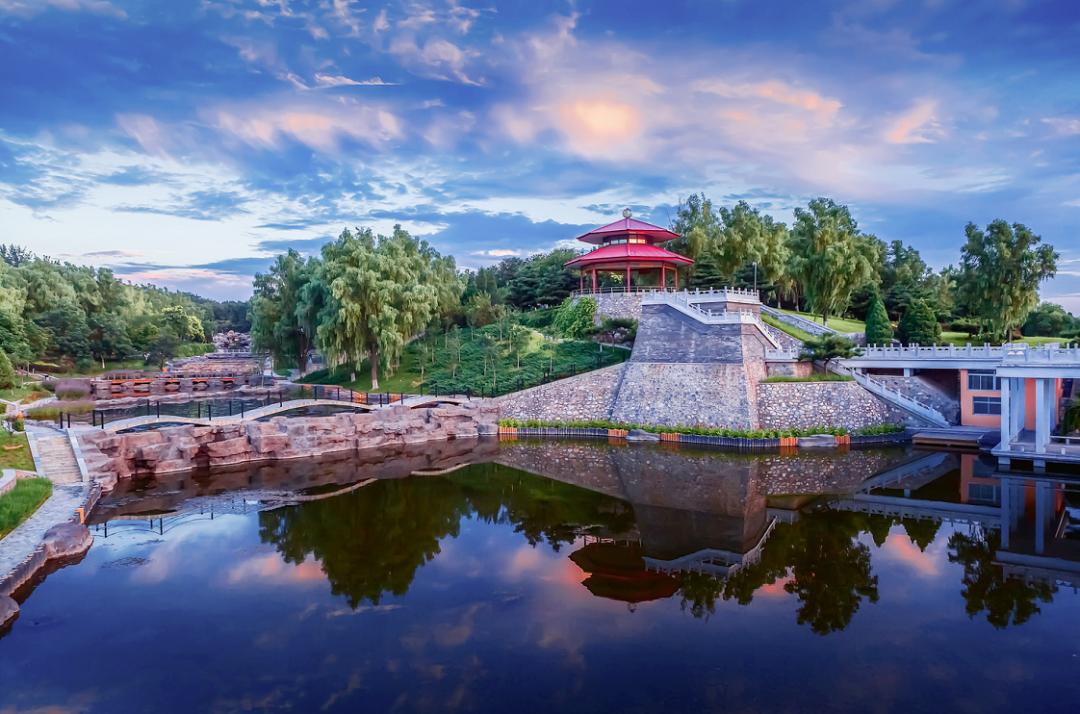 北京房山青龙湖湿地公园景色图片,青龙湖公园最美景色