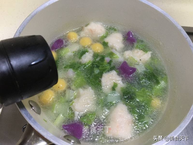 开胃番茄虾滑的做法,开胃魔芋贡菜素虾滑