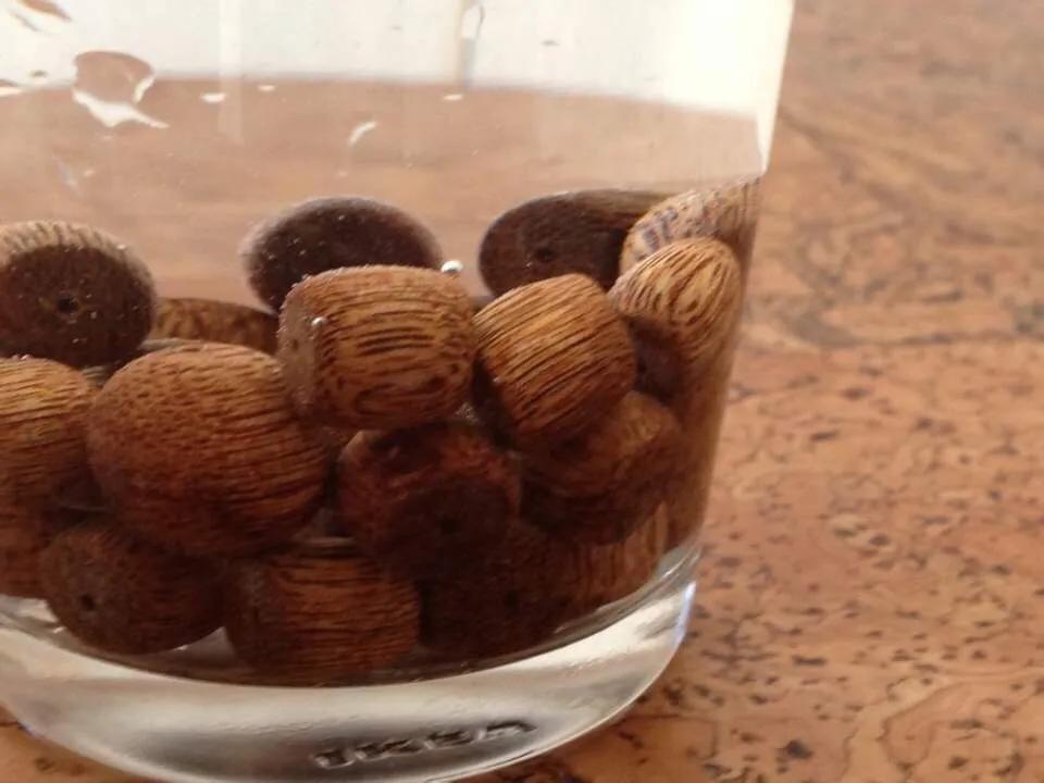 富森红土黄油桶形念珠