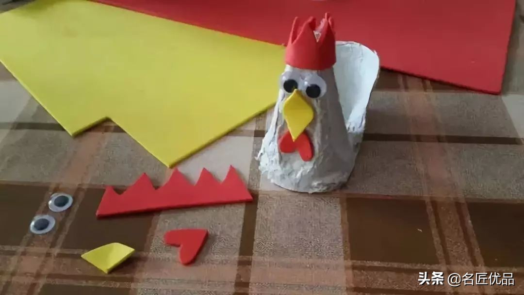 儿童创意立体手工母鸡,幼儿园手工制作小鸡简单又漂亮