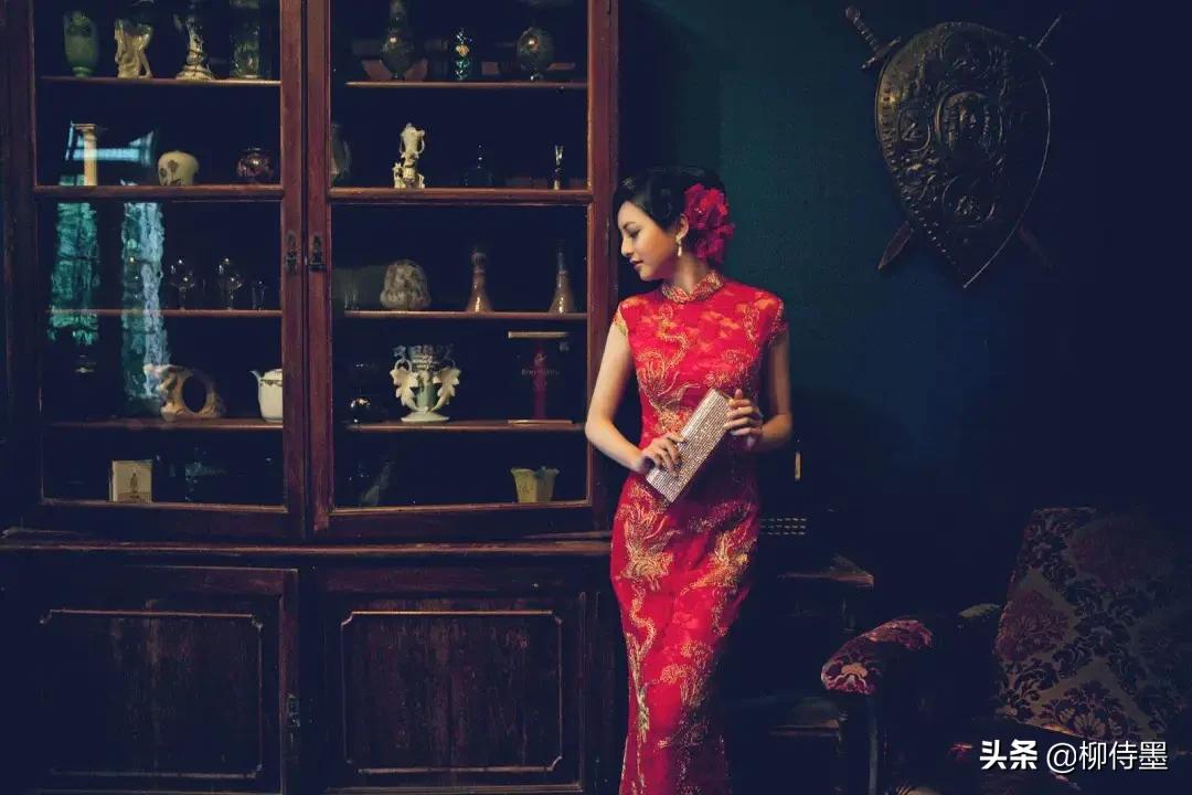 穿旗袍美拍,穿旗袍全身照摆什么造型