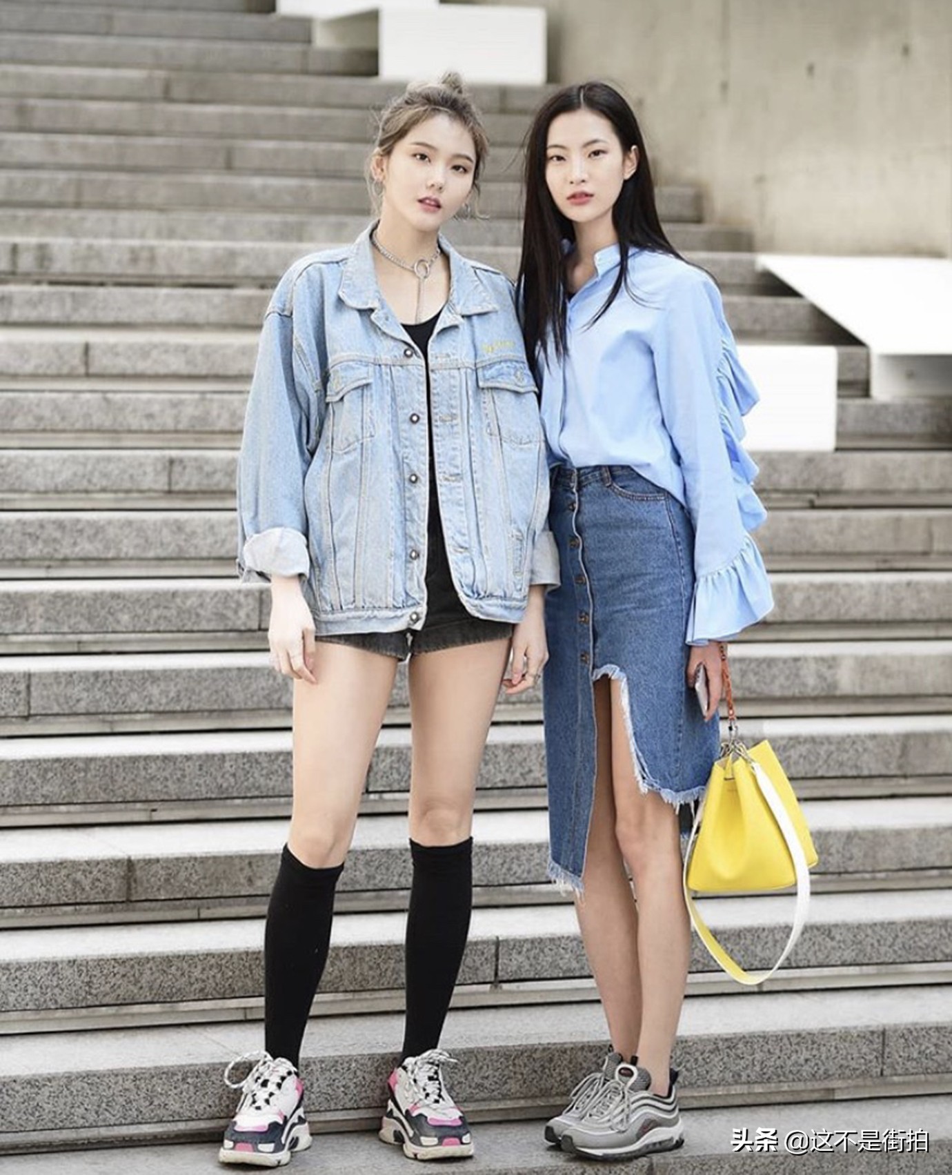 韩国街拍穿搭冬天轻熟女,韩国街拍闺蜜装