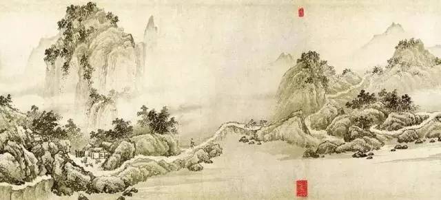 近现代名家画水,历代名家绘画水墨写生图
