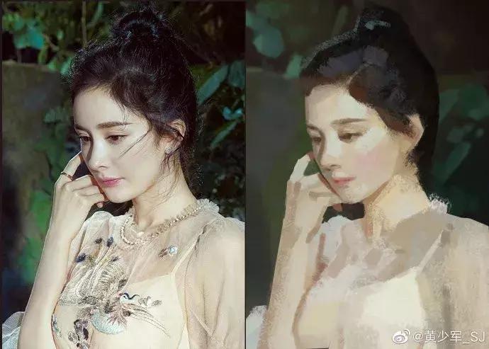 他的手绘原画太牛了,笔下美*欲人**欲飘仙,色调与笔感美煞无数网友