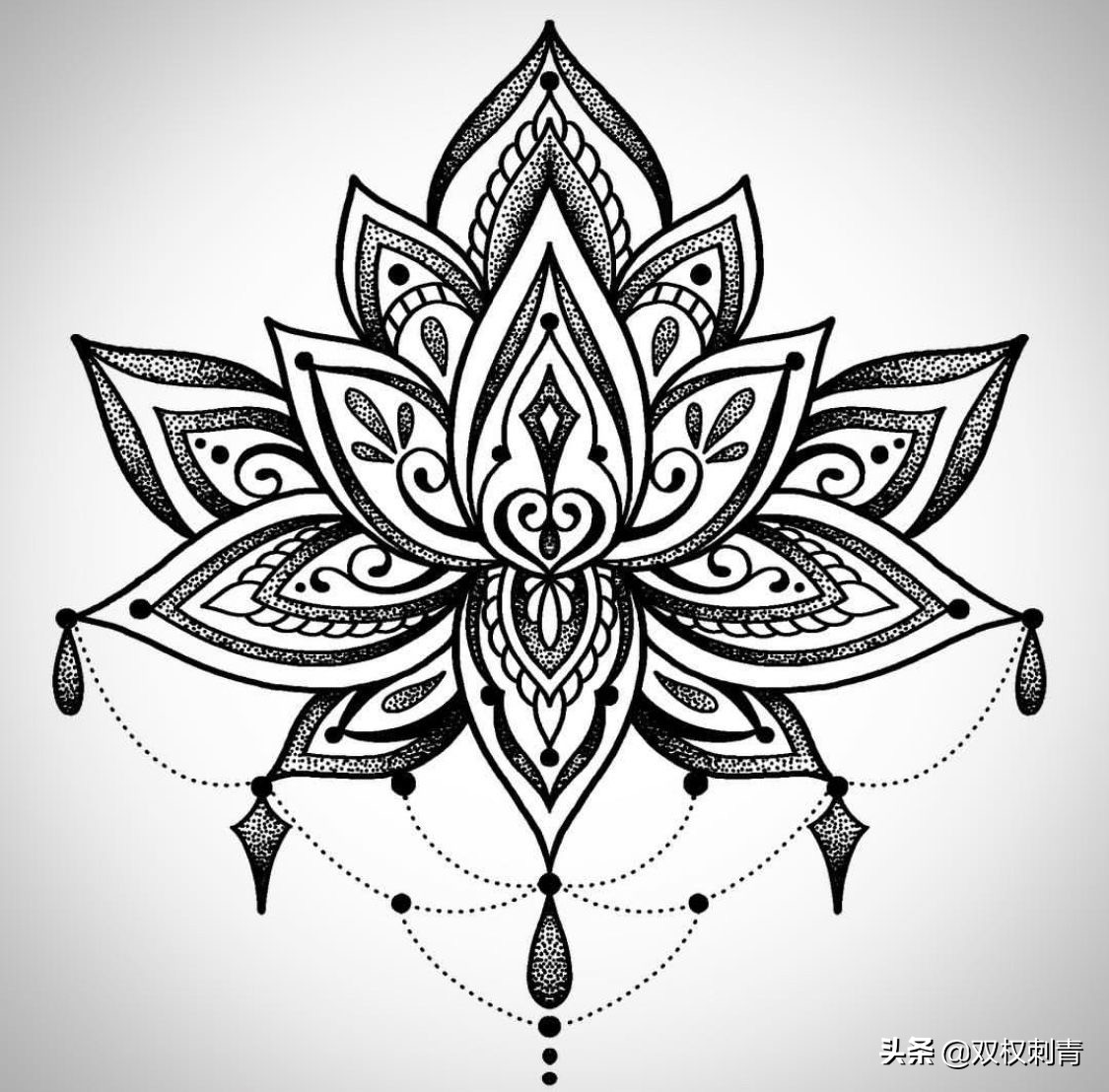 男士简约几何纹身,几何纹身图案大全