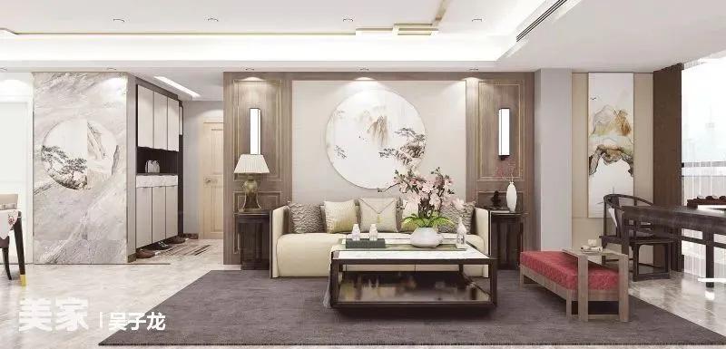 客厅装修设计高级感图文,挑空客厅十字圆顶装修效果图