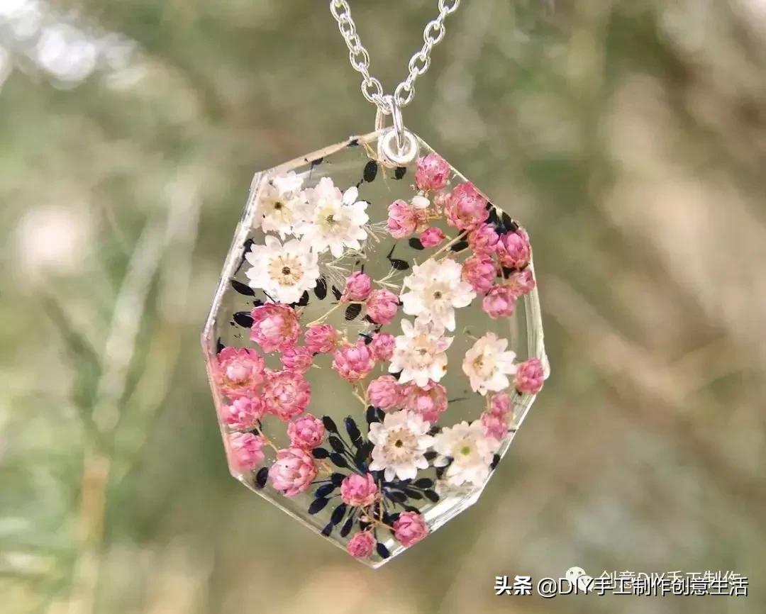 留住春天滴胶手工,怎么用真花做滴胶手工