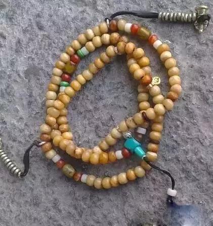 稀有老物件骨头手串,马骨头手串