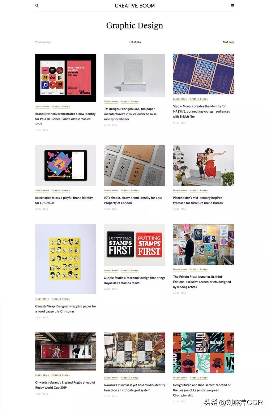 推荐5个设计灵感网站,设计师需要收藏的十大灵感网站