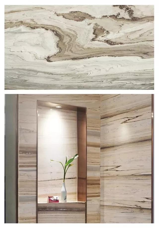 轻奢新中式大理石效果图,钻石型大理石装修效果图