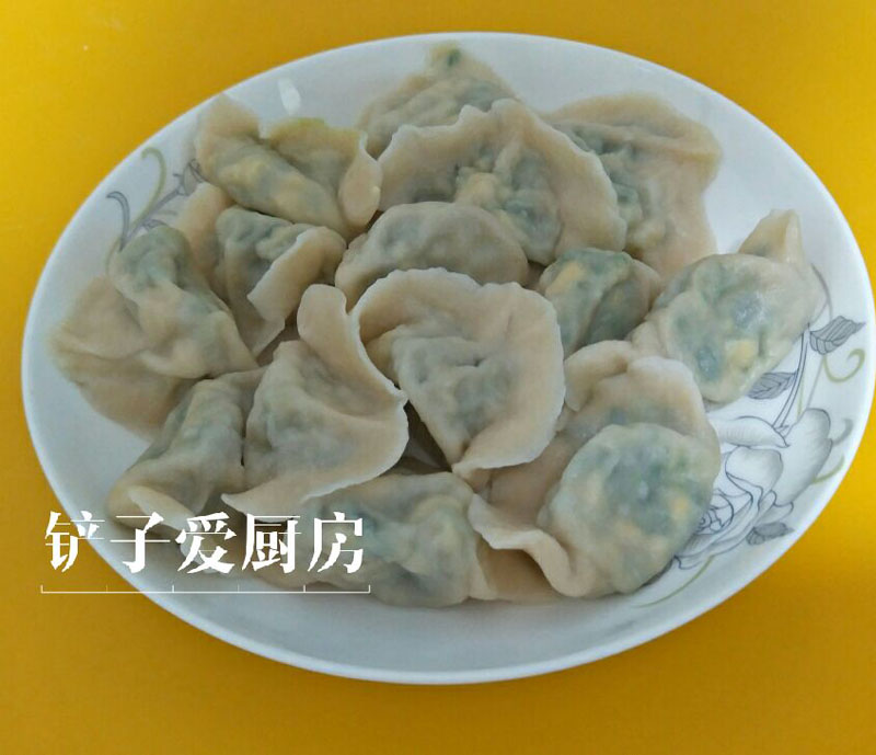 菠菜汁和面能包韭菜大包子,菠菜汁韭菜饺子