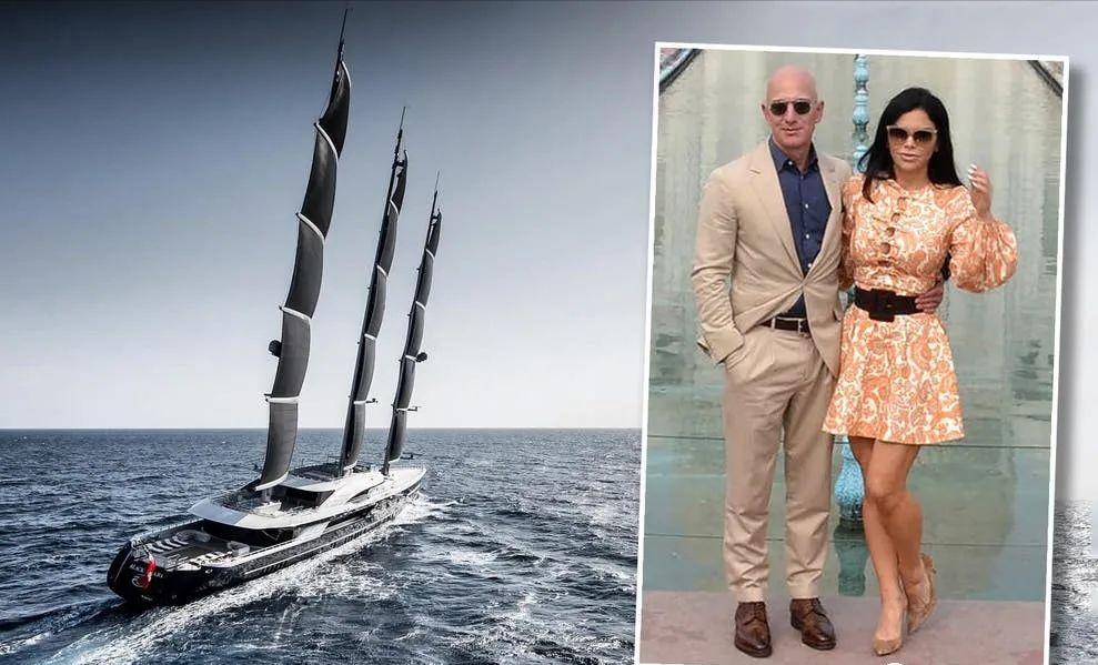 贝佐斯女友当街亲他一脸口红，浑身巨钻，富婆气息，转正的节奏？