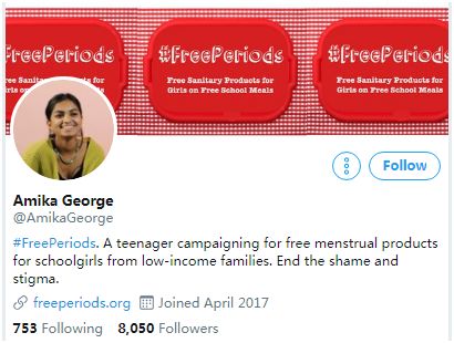 美国学校发放卫生巾,英国政府免费卫生巾