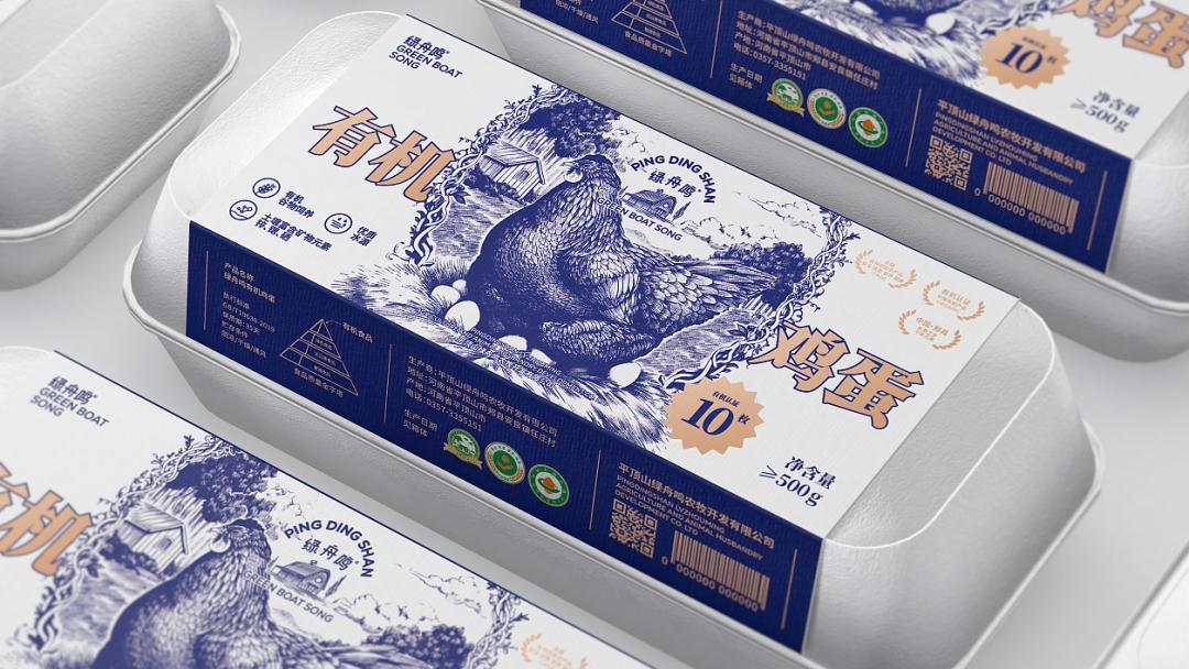 鸡蛋包装盒设计图解,鸡蛋包装整体美观