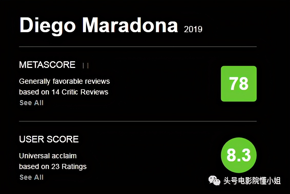8.4分！马拉多纳去世，这部电影称他为*子骗**：吸毒私生子*手党黑**
