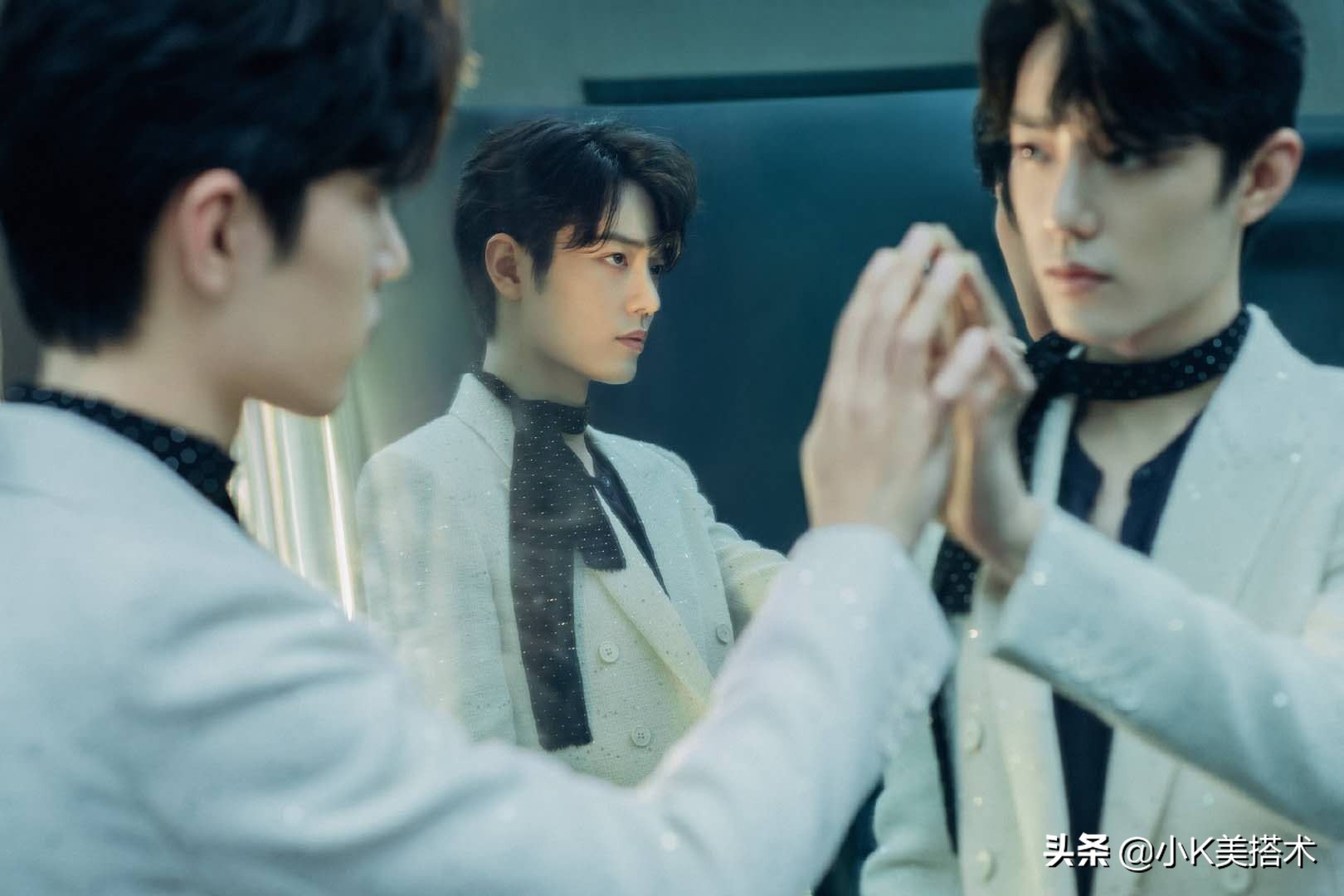 肖战格纹西装穿搭,肖战西装搭配什么颜色