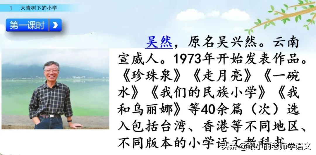 大青树下的小学重要背诵内容,大青树下的小学必会知识点