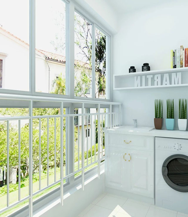 露天阳台如何改造成洗衣房,卧室阳台改洗衣房最佳方案
