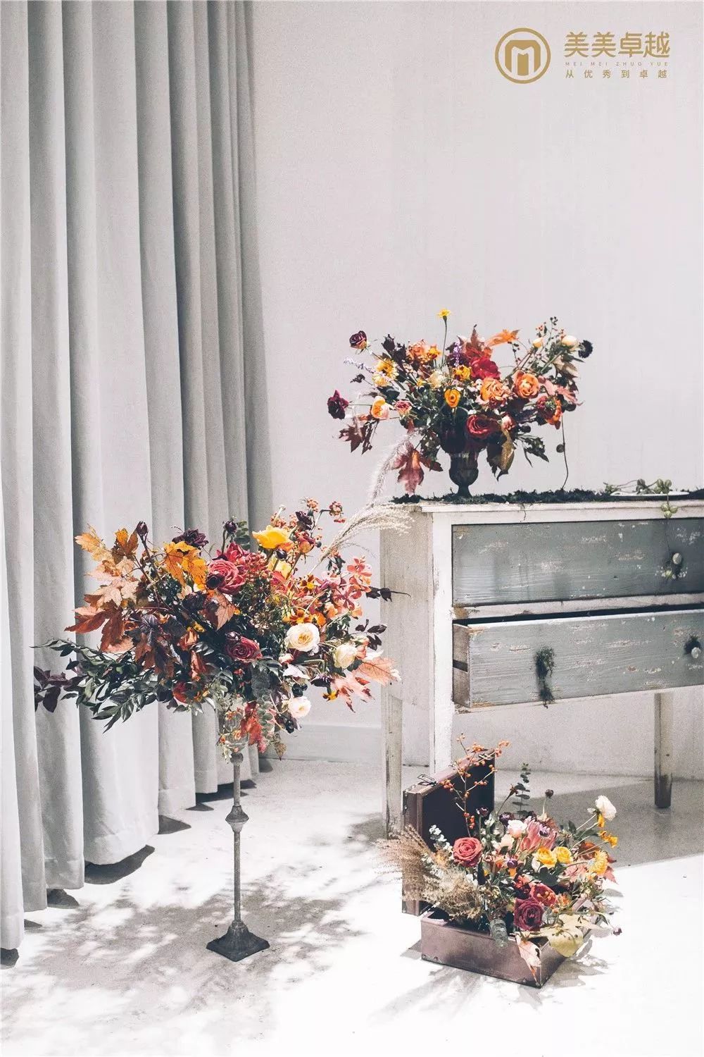 婚礼花艺设计风格,花园风婚礼花艺搭配