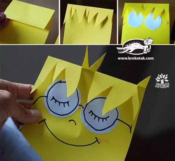 幼师剪纸手工技能大赛作品,幼师贴门上长条创意剪纸