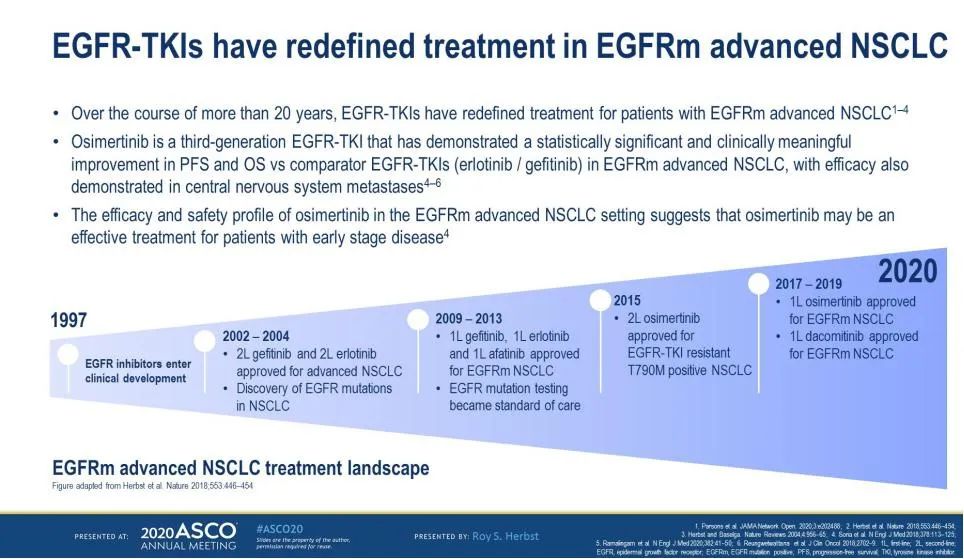 ASCO2020丨奥希替尼！EGFRm非小细胞肺癌的2年DFS概率可达89%