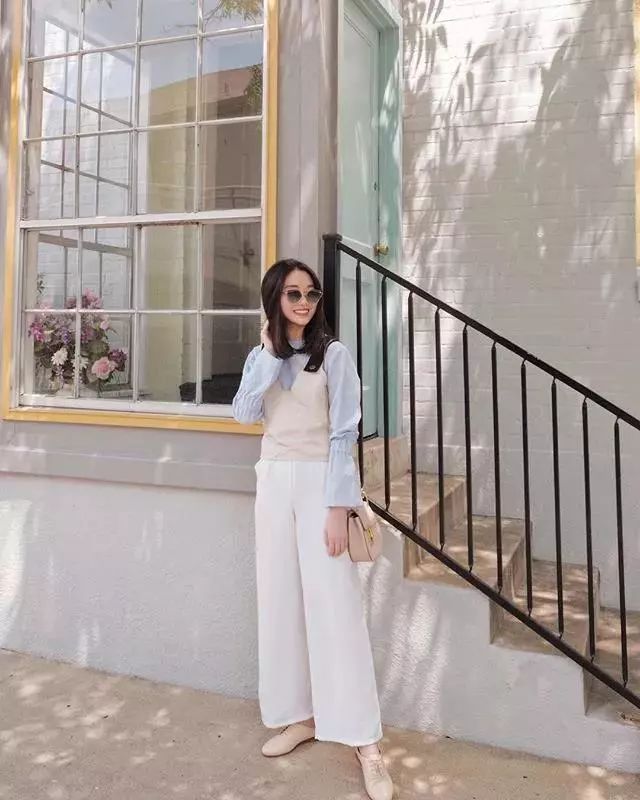 小白裤如此穿搭尽显高级感,夏季薄款纯白色八分小白裤女士