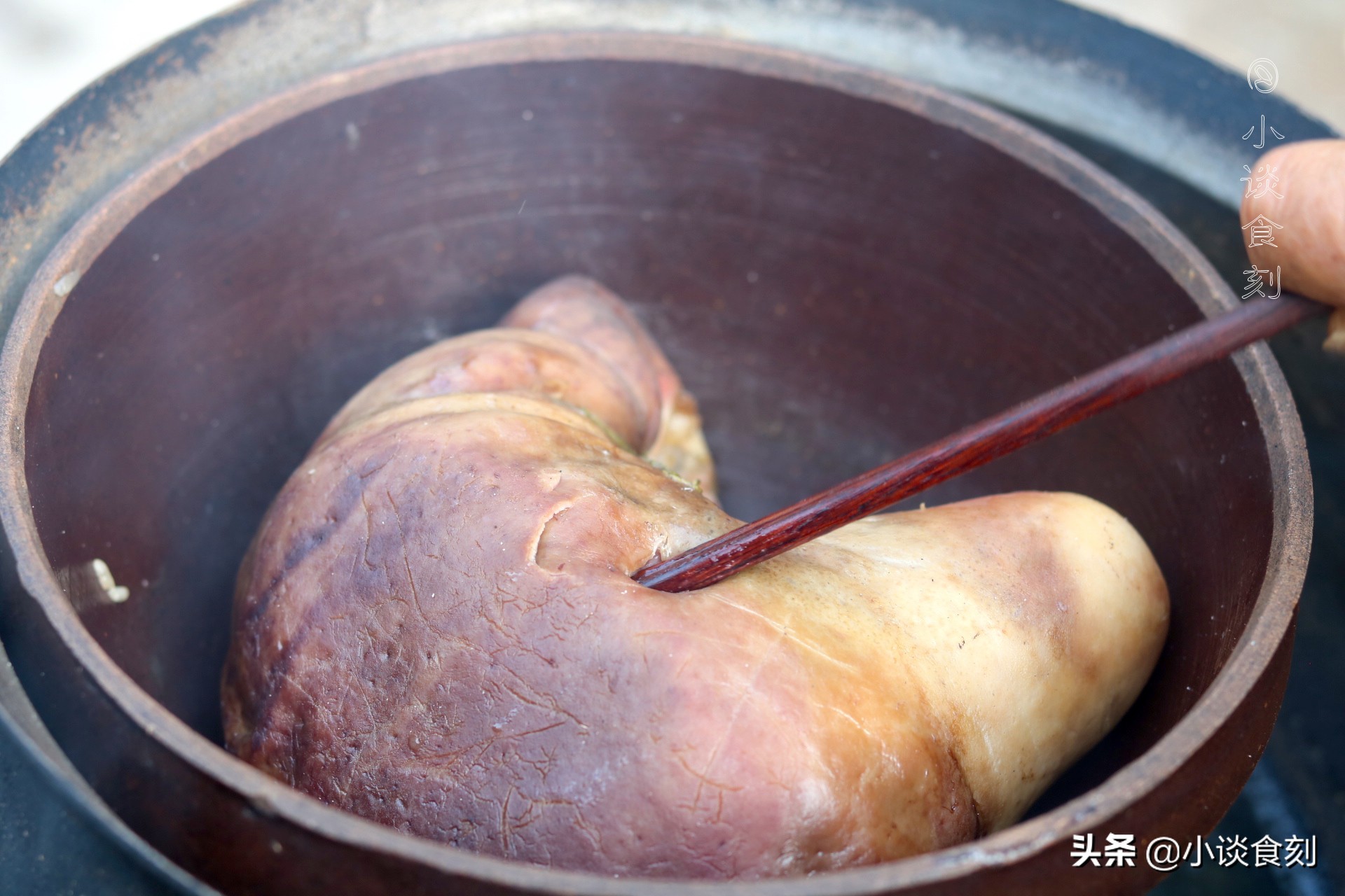 猪肚嚼不动怎么再加工,如何把猪肚发得又大又脆