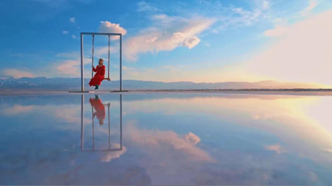 去茶卡盐湖旅游美照,茶卡盐湖感受美丽的风景线