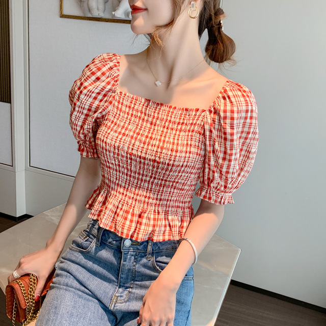 小个子减龄短款上衣白色,显气质的女生夏季上衣推荐