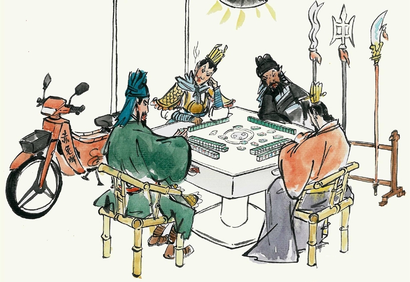 萧何月下追韩信梅瓶原图,萧何月下追韩信真迹图