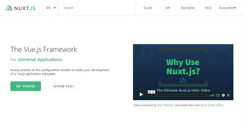 vuejs十大框架,10个最佳vue.js开源项目