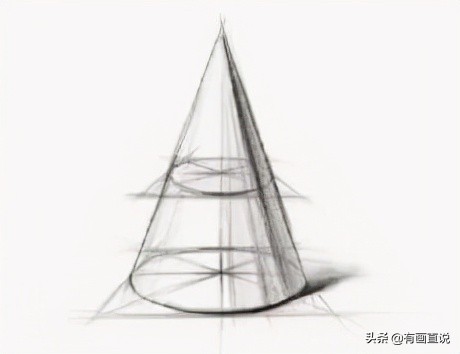 素描石膏体基础入门,素描圆锥基础入门