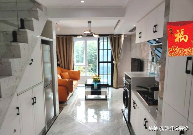 4.5米挑高45平方的复式小公寓,50平米复式挑高6米