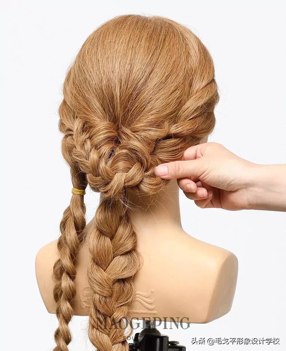 简单高贵晚宴发型步骤,时尚晚宴发型教程